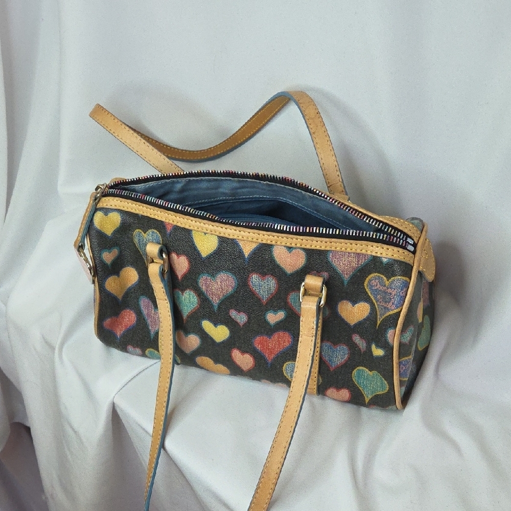 Dooney & Bourke Heart Y2k Handbag 6 x 10" Lindsay Lohan 2000s Aesthetic